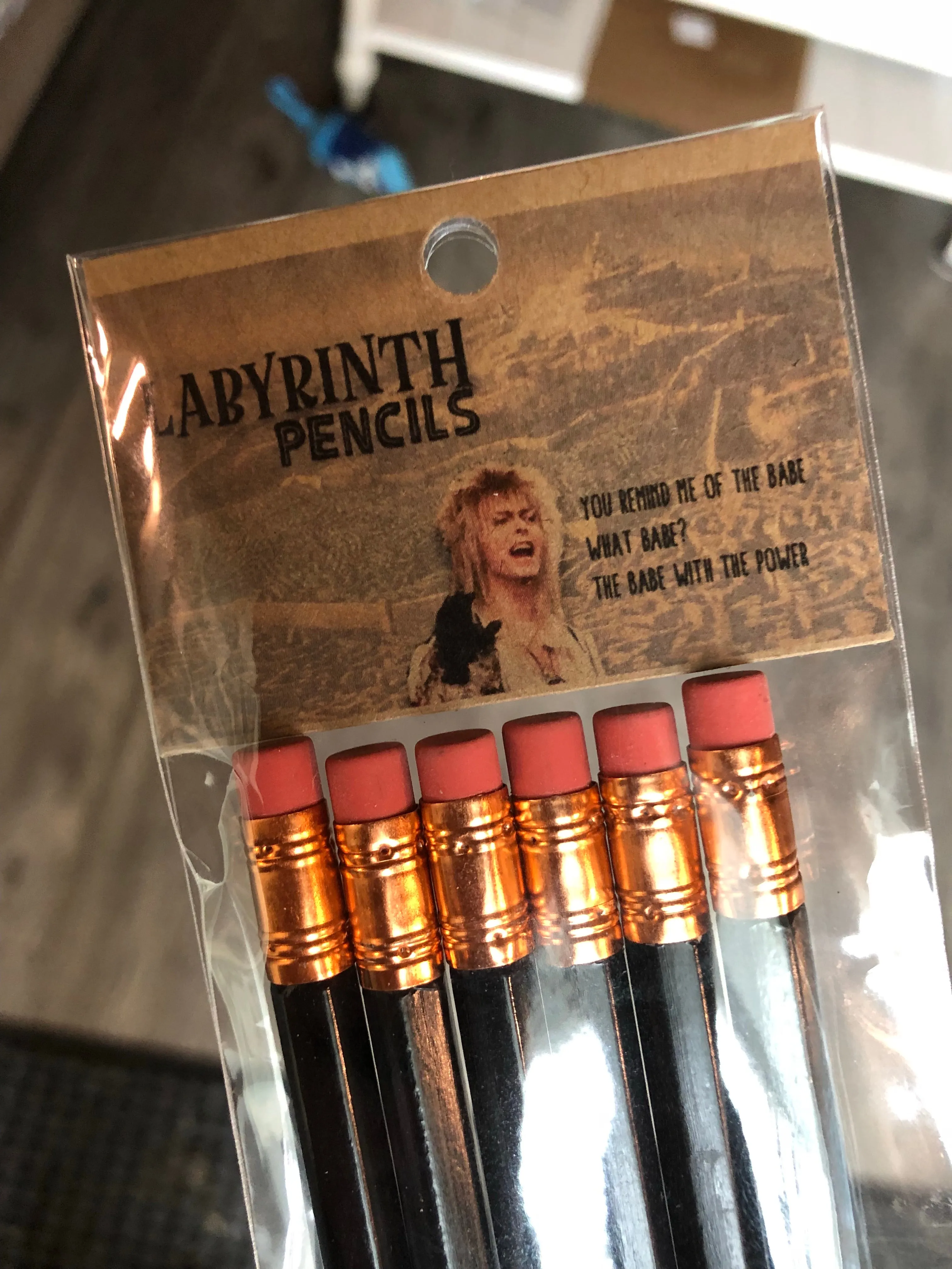 Labyrinth Quote 6 Piece Pencil Set