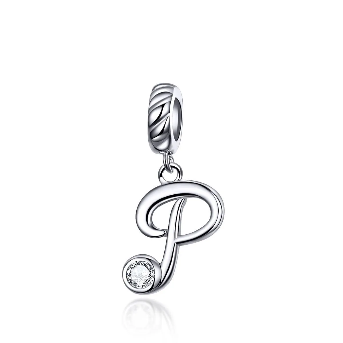 Letters Collection Initial Letter A-Z 925 Sterling Silver Charms for Bracelet