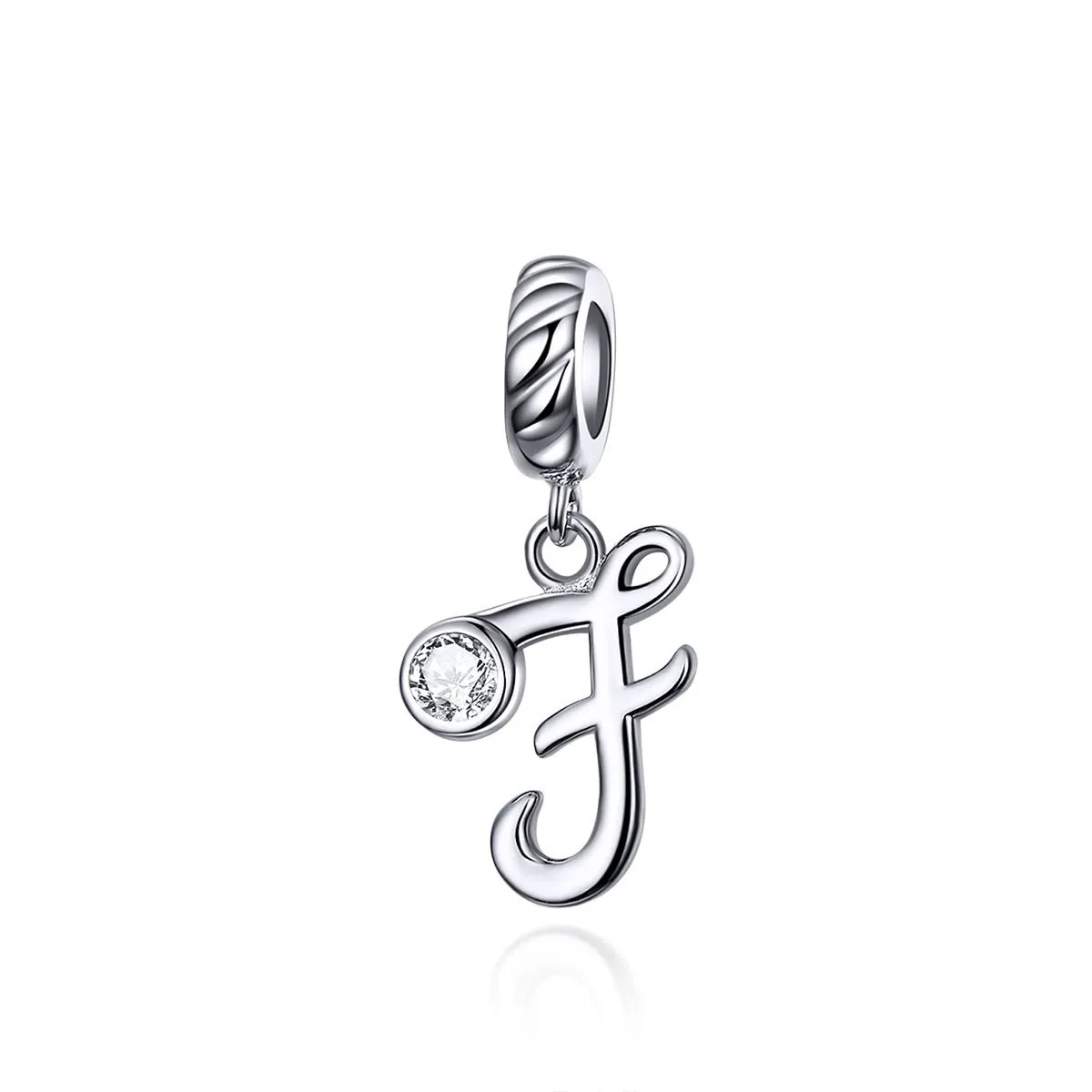 Letters Collection Initial Letter A-Z 925 Sterling Silver Charms for Bracelet