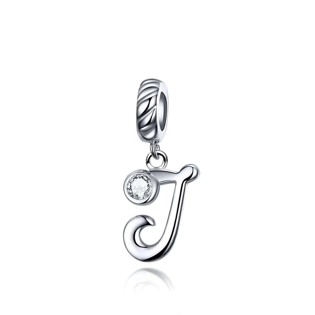 Letters Collection Initial Letter A-Z 925 Sterling Silver Charms for Bracelet