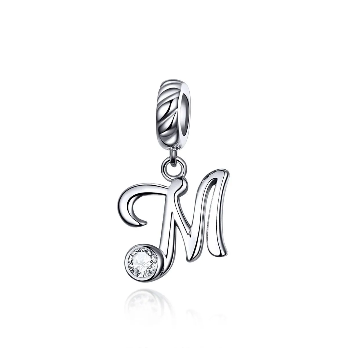 Letters Collection Initial Letter A-Z 925 Sterling Silver Charms for Bracelet