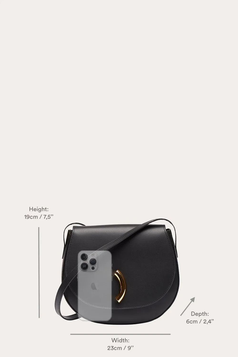 Maccheroni Saddle Bag Black