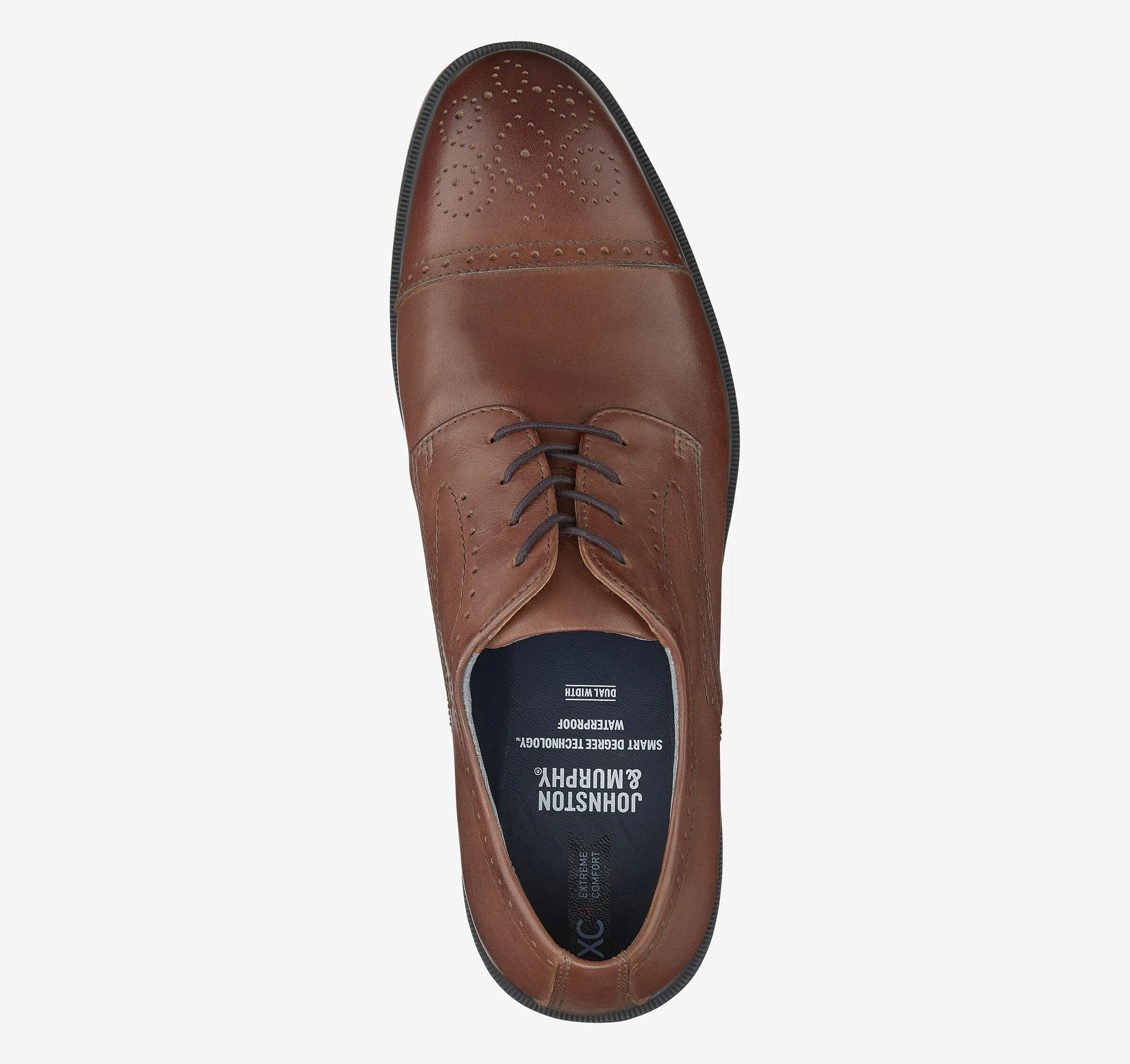 Men's Johnston & Murphy | XC4® Maddox Cap Toe | Cognac Full Grain