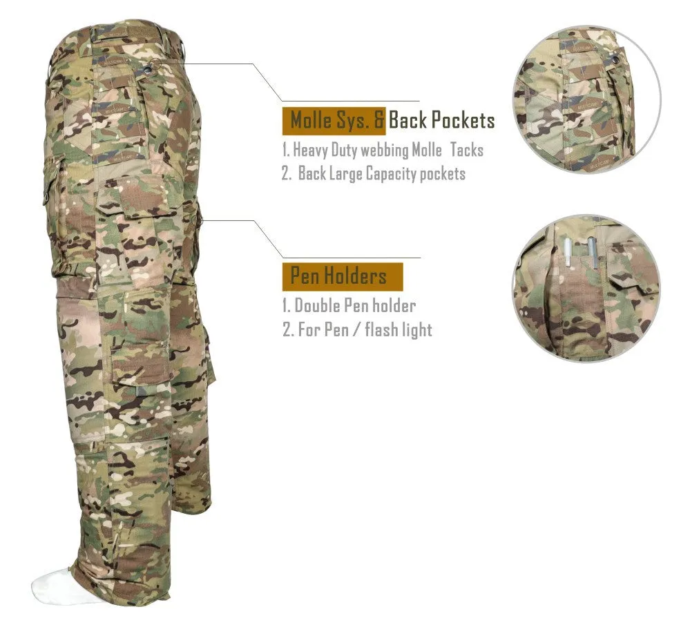 Men's Tactical Pants Outdoor Combat Pants Camouflage