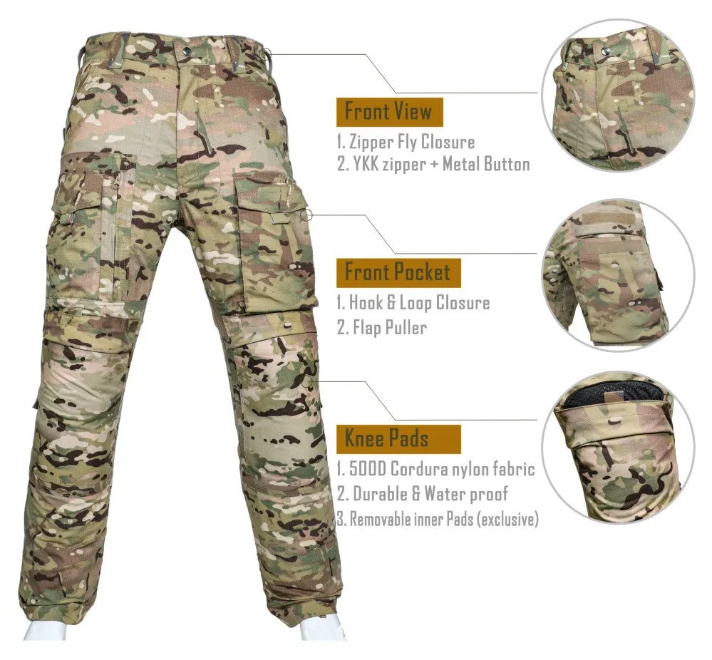 Men's Tactical Pants Outdoor Combat Pants Camouflage