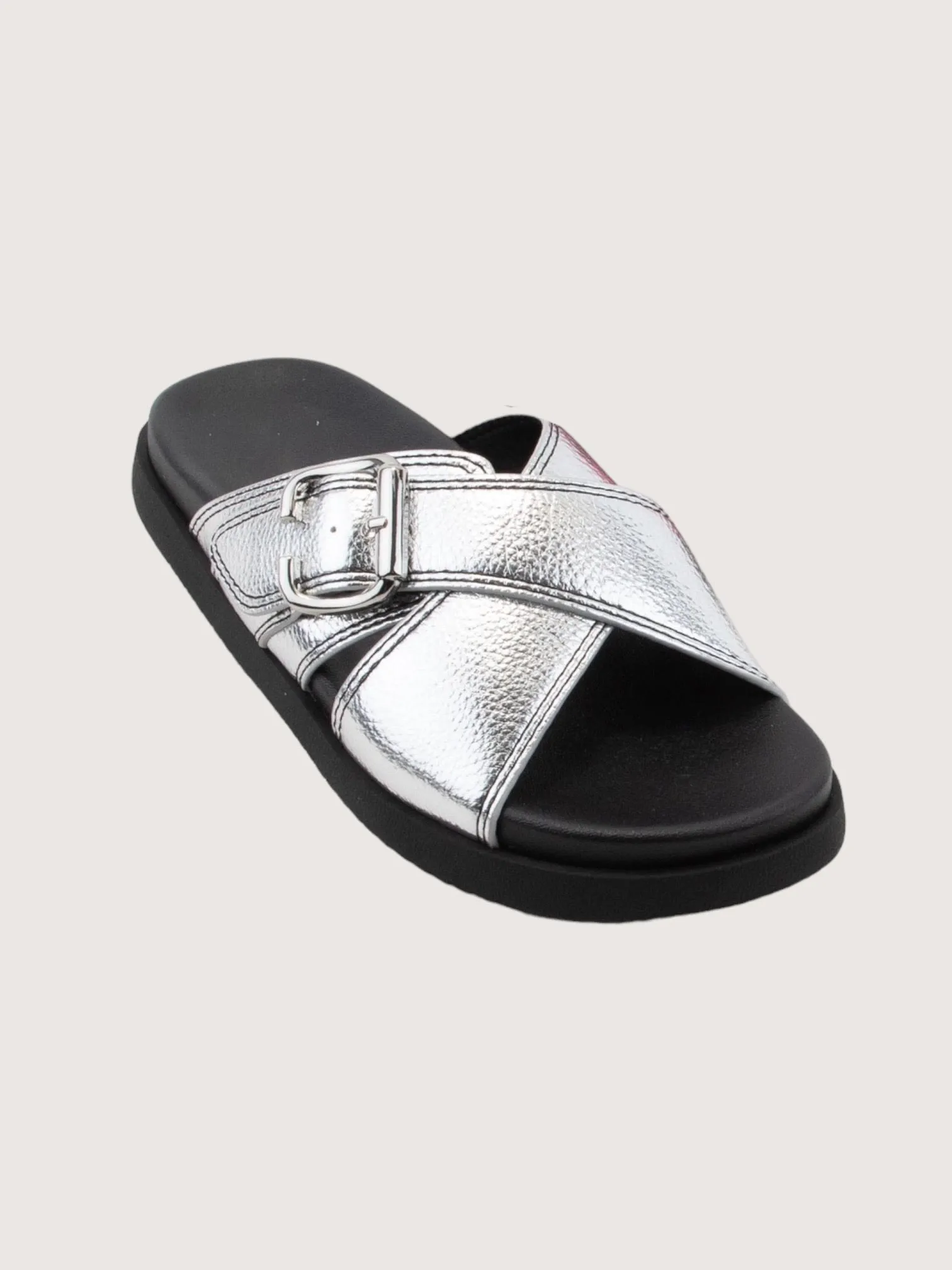 Metallic Buckle Flat