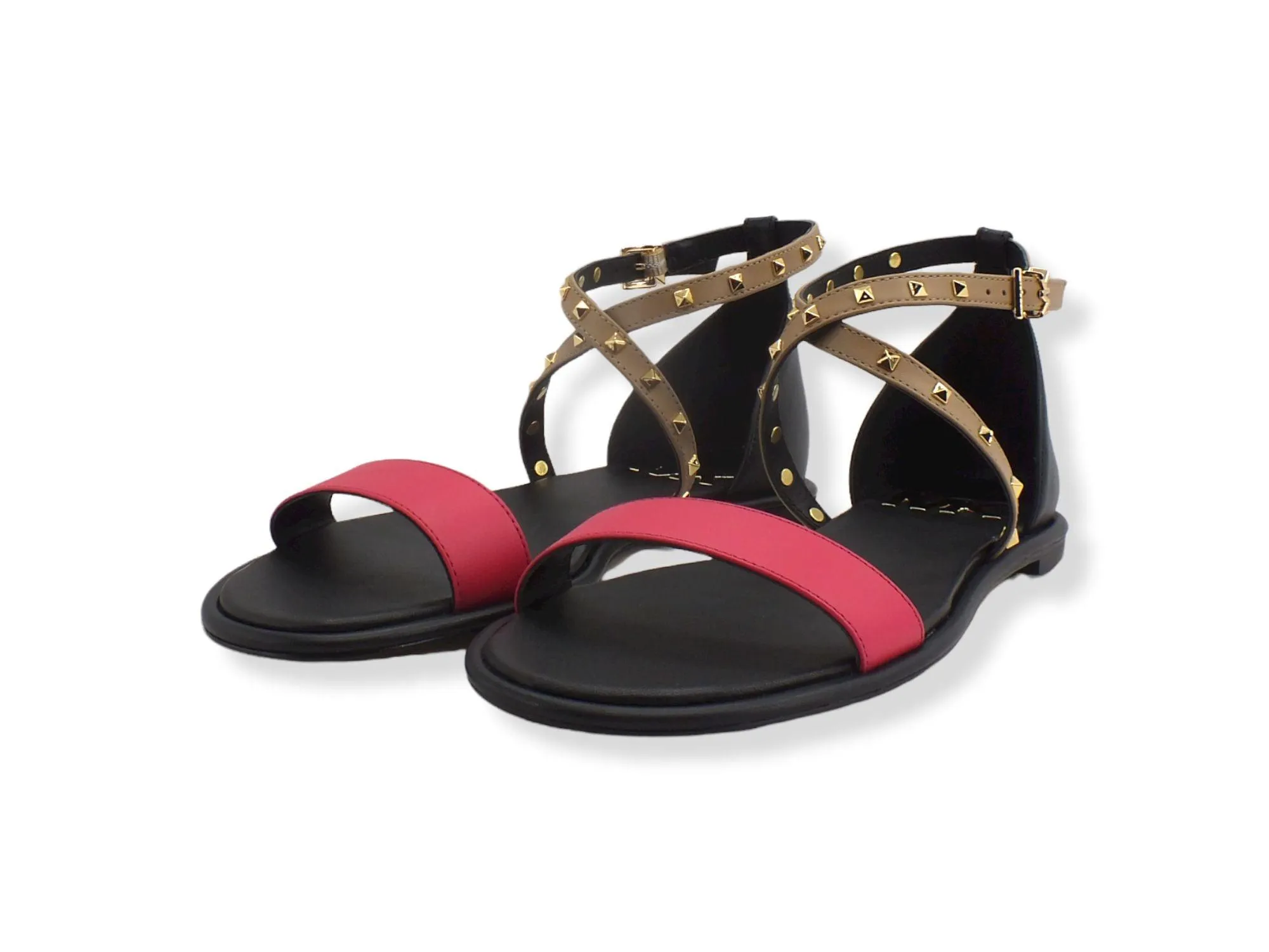 MICHAEL KORS Astrid Flat Sandal Donna Black Multi 40S2ATFA2L