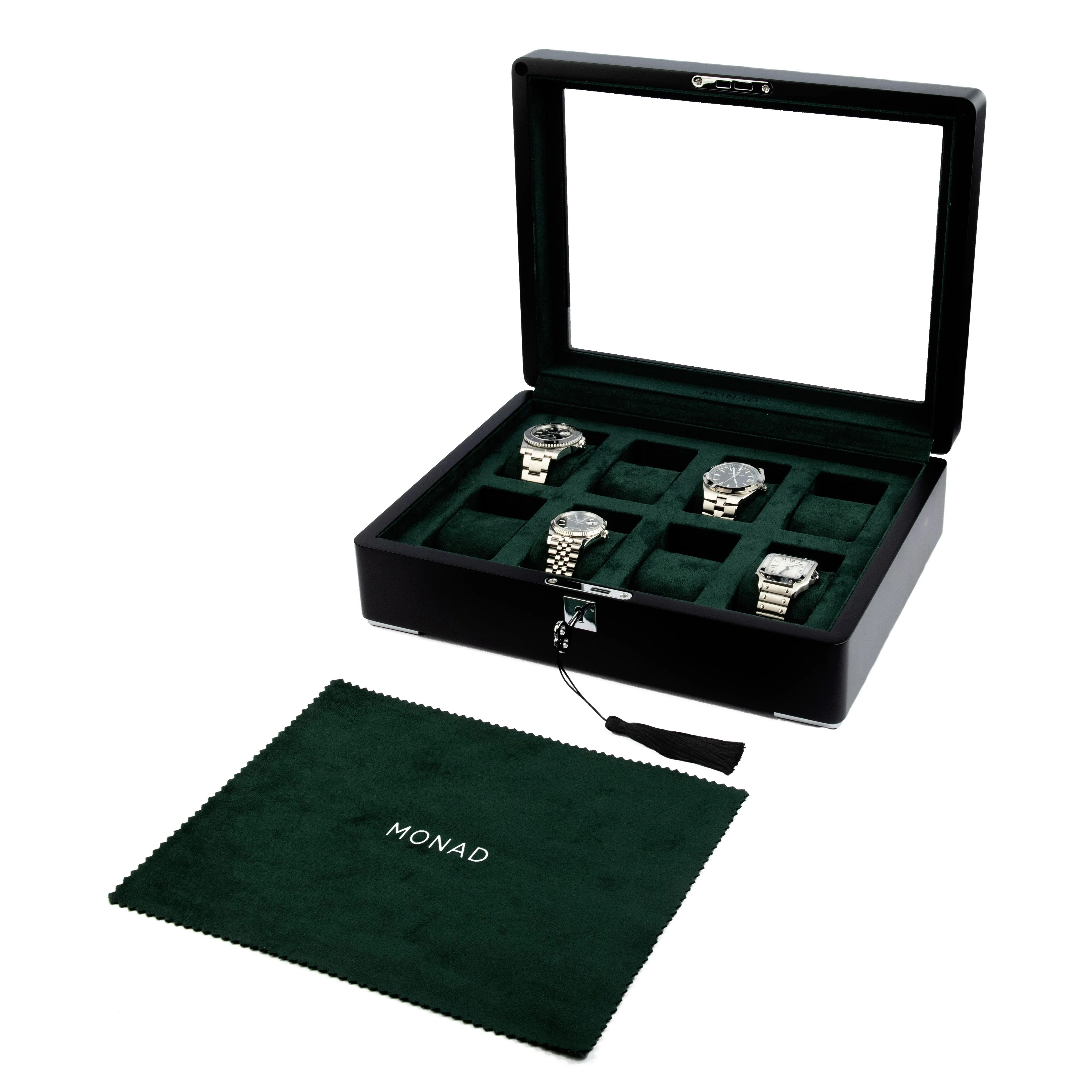 Monad Legacy Black Watch Box in Green (8 Slots) - PREORDER