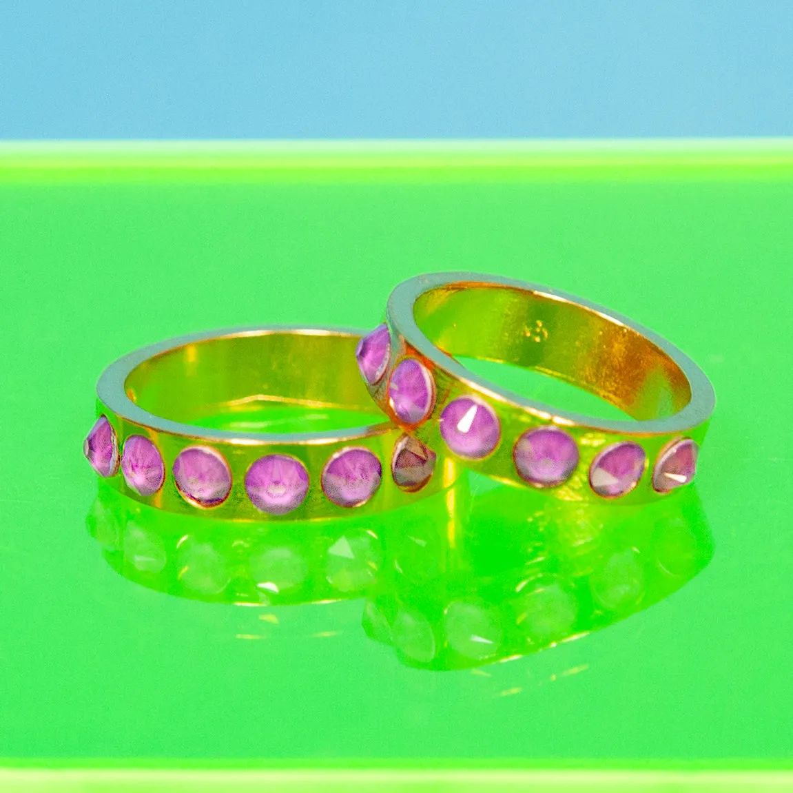 Neon Lights Ring Set