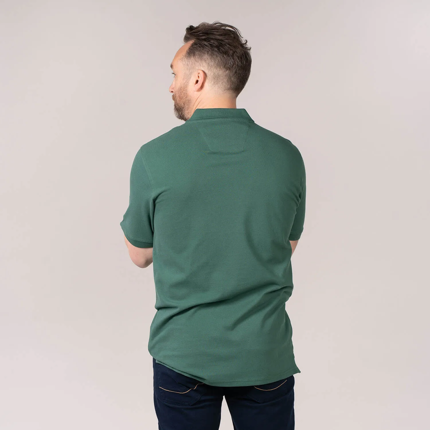 Niels Short-sleeve Polo Field Green