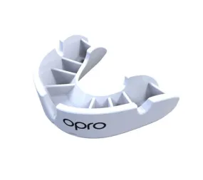 Opro Mouthguard Bronze Junior White