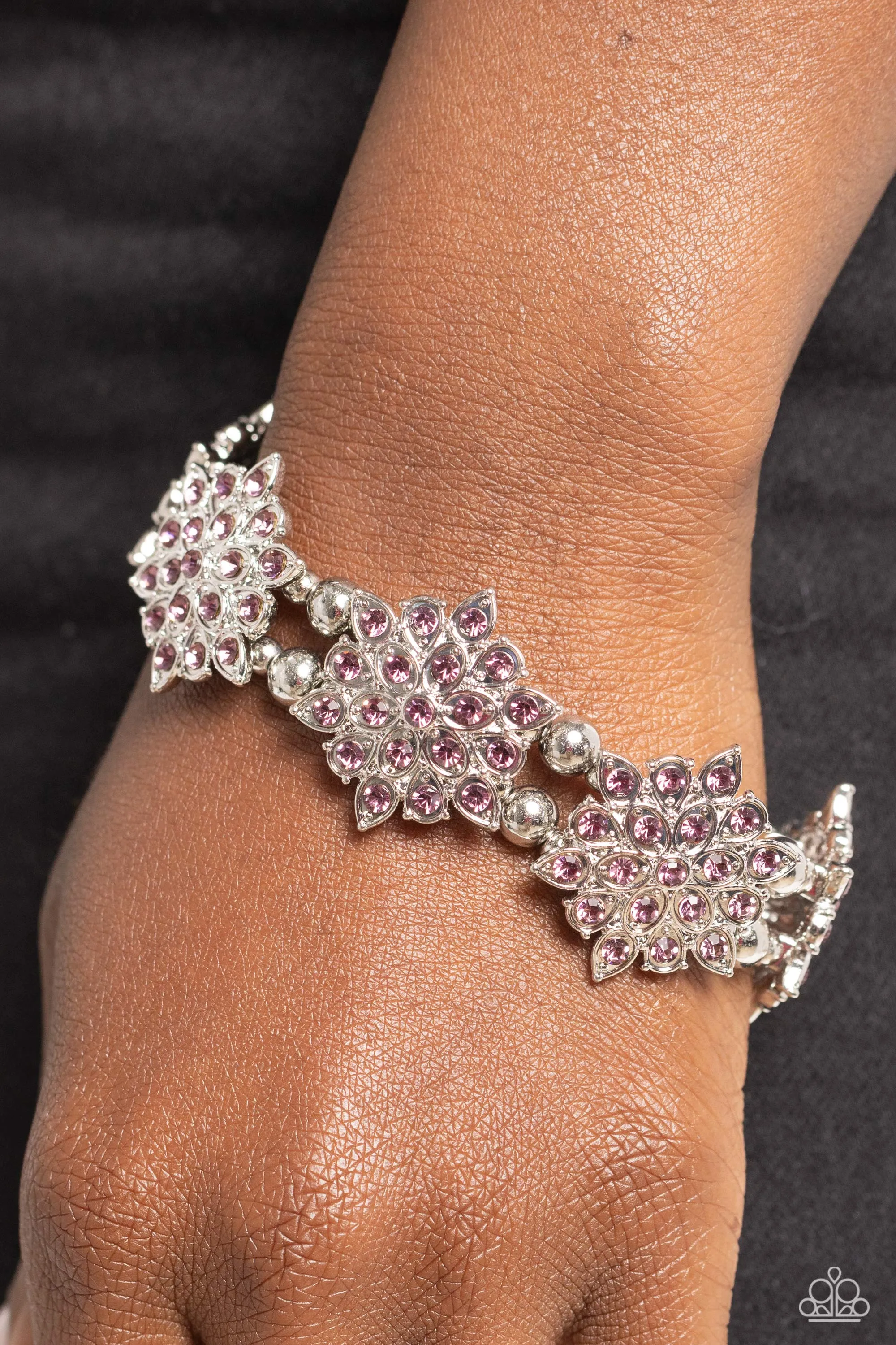 Paparazzi Scintillating Snowflakes Purple Bracelet