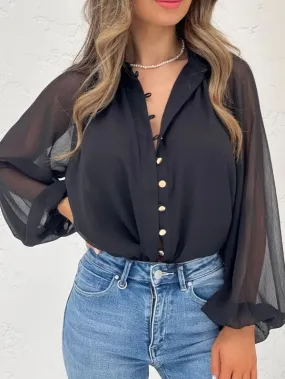 Pearl Blouse Black