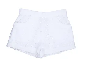 Phoebe Pocket Shorts White Eyelet