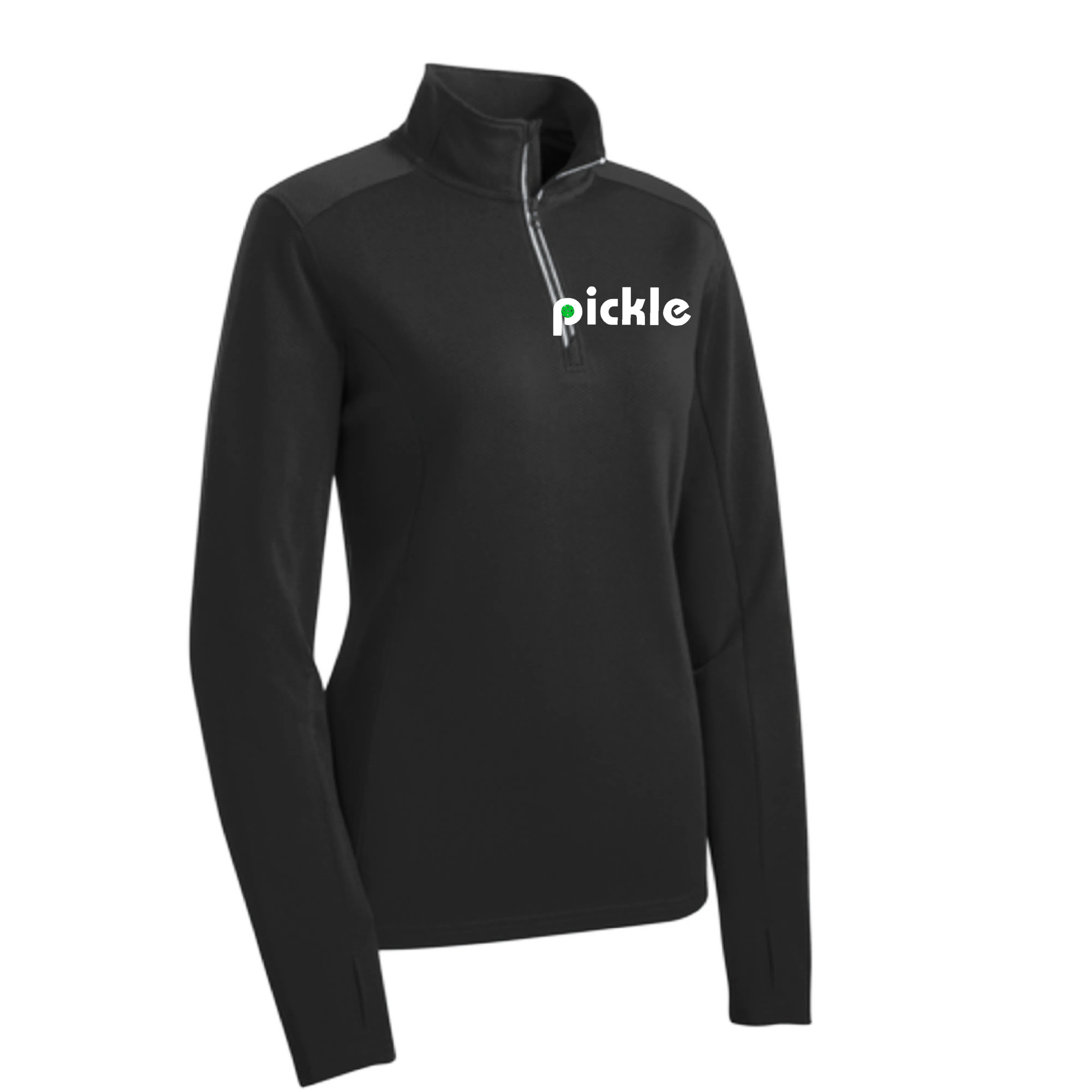 Pickle (Customizable) | Women's 1/4 Zip Pullover Athletic Shirt | 100% Polyester