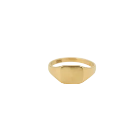 Pinky Signet Ring Square 14K