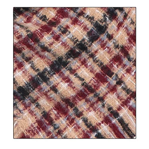 Plaid Liner Square Blanket Scarf Shawl