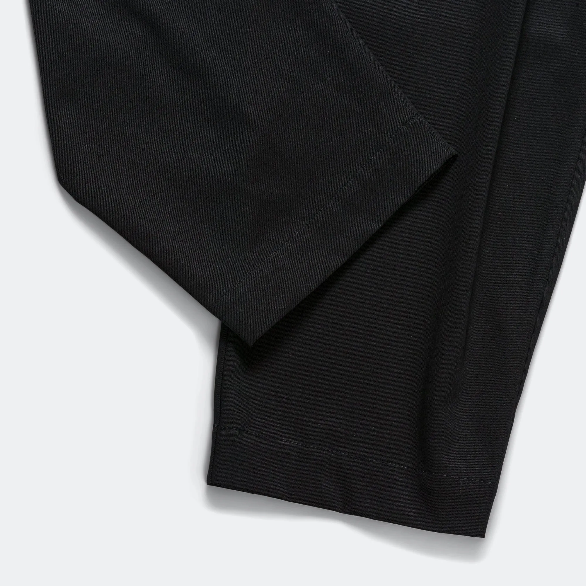 Pleated Trousers - Black Tailoring Twill