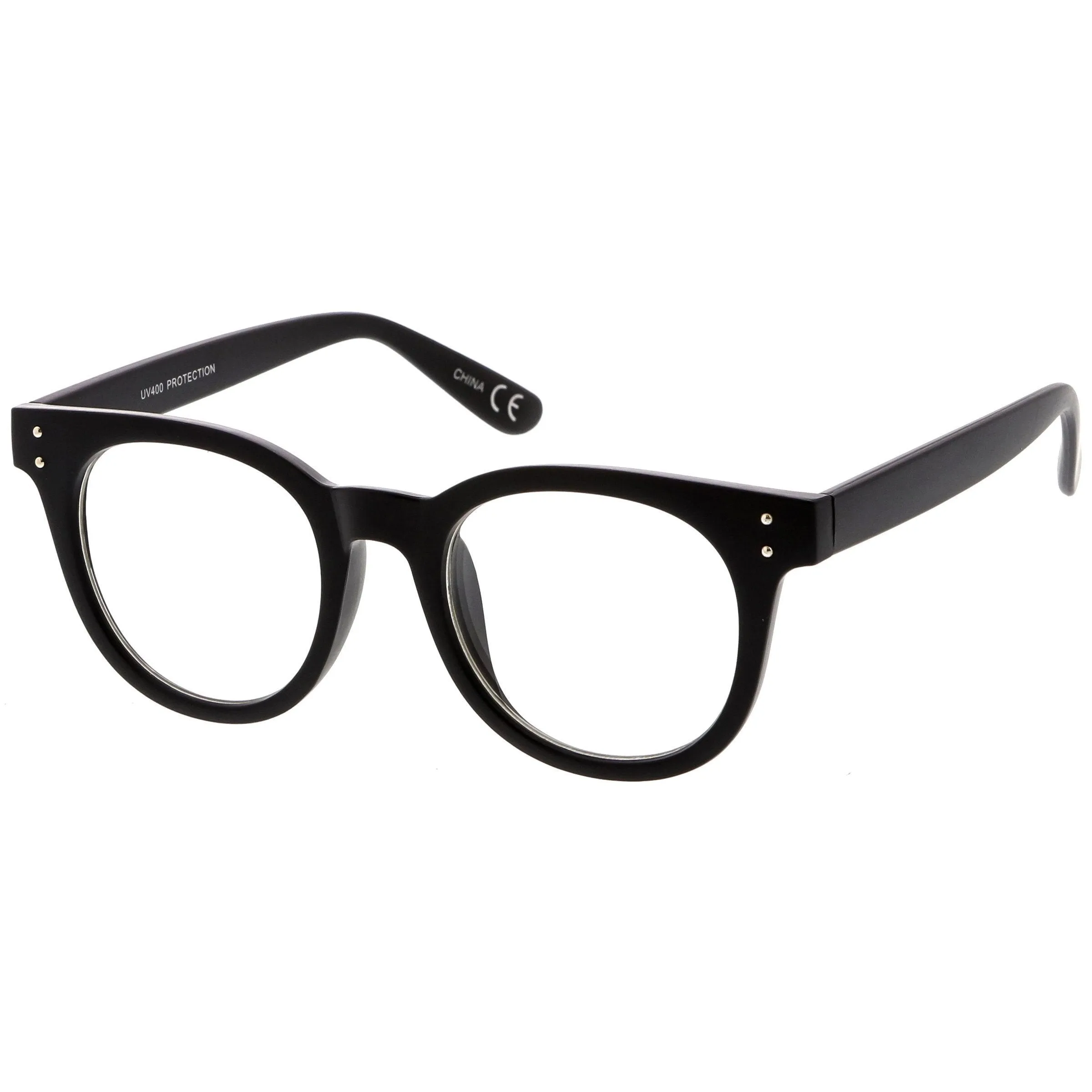 Retro Dapper Hipster Indie Horned Rim Clear Lens Glasses