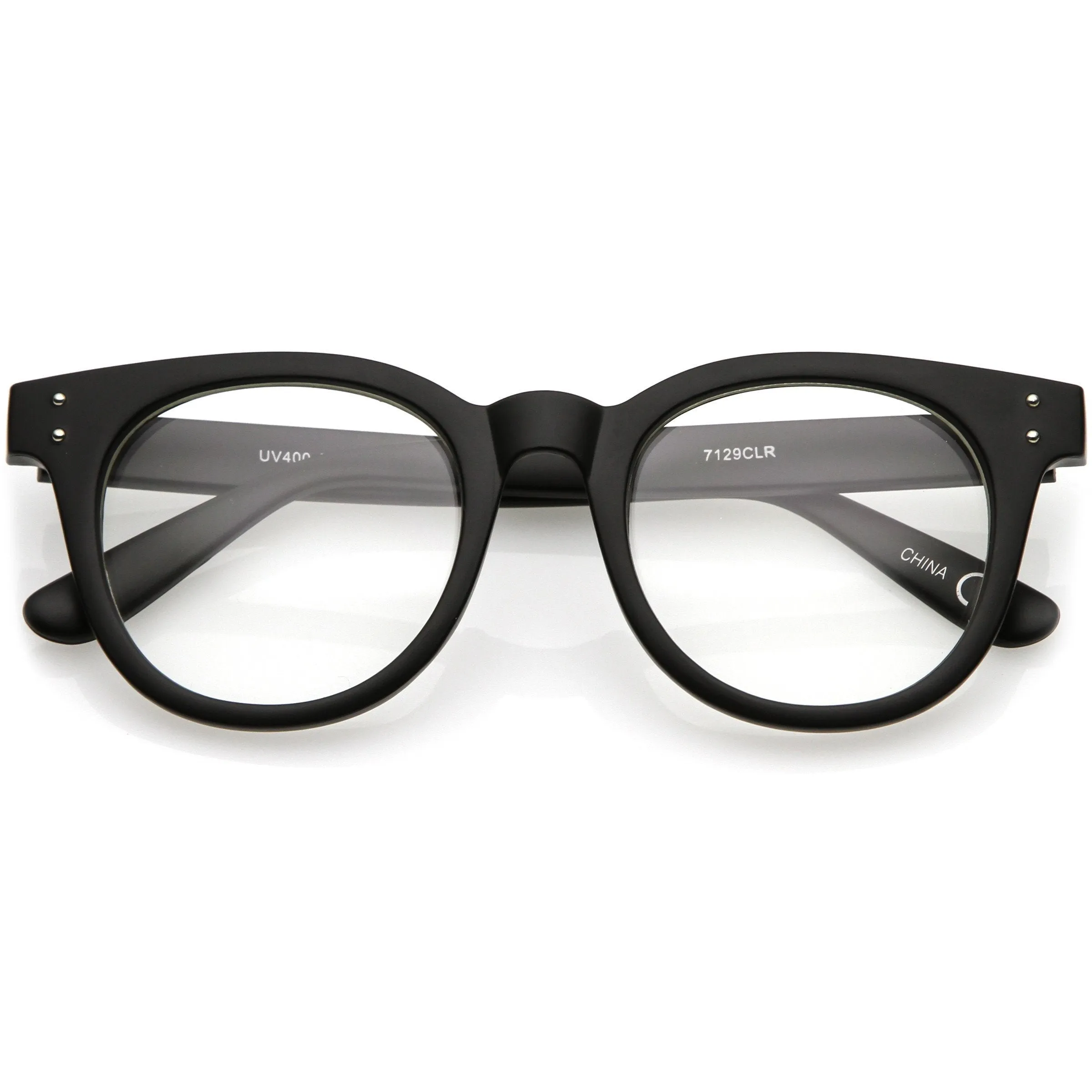 Retro Dapper Hipster Indie Horned Rim Clear Lens Glasses