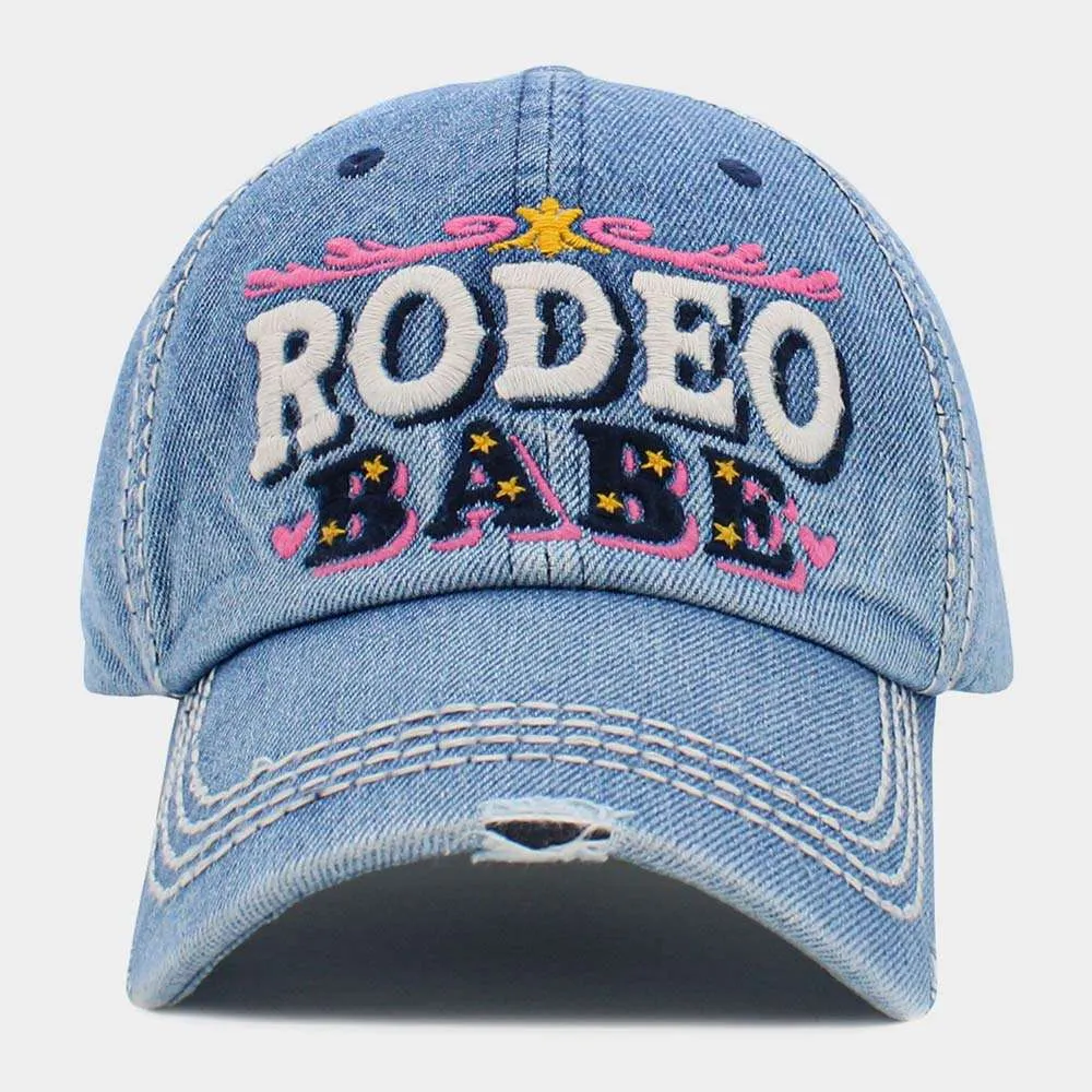 RODEO BABE Denim Vintage Cap for Women