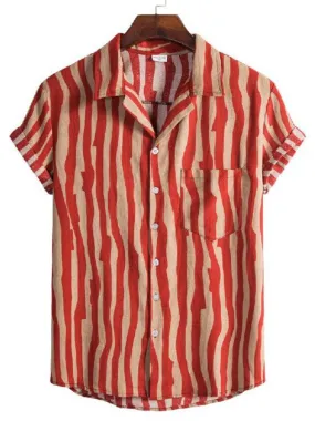 Safari Striped Short Sleeve Shirt