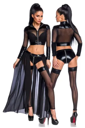 Saresia Transparent Black Gogo Set (XS, XL)