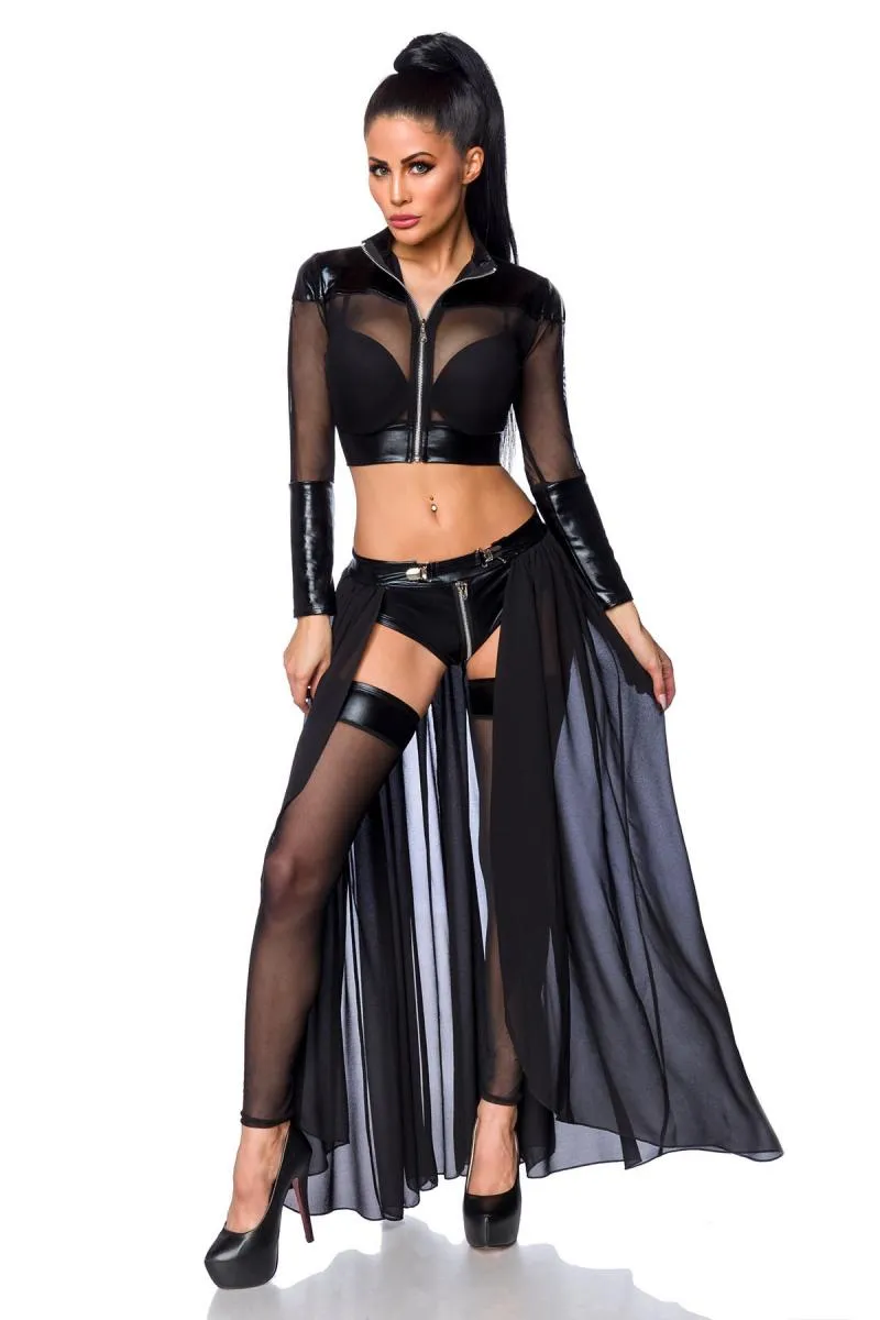 Saresia Transparent Black Gogo Set (XS, XL)