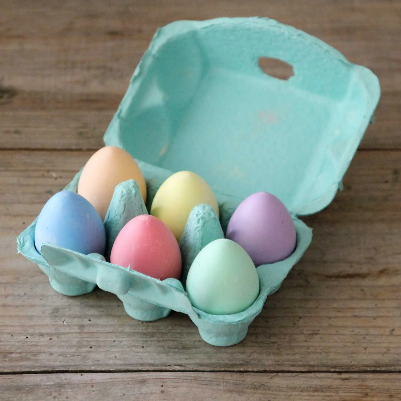 Six Coloured Chalk Eggs