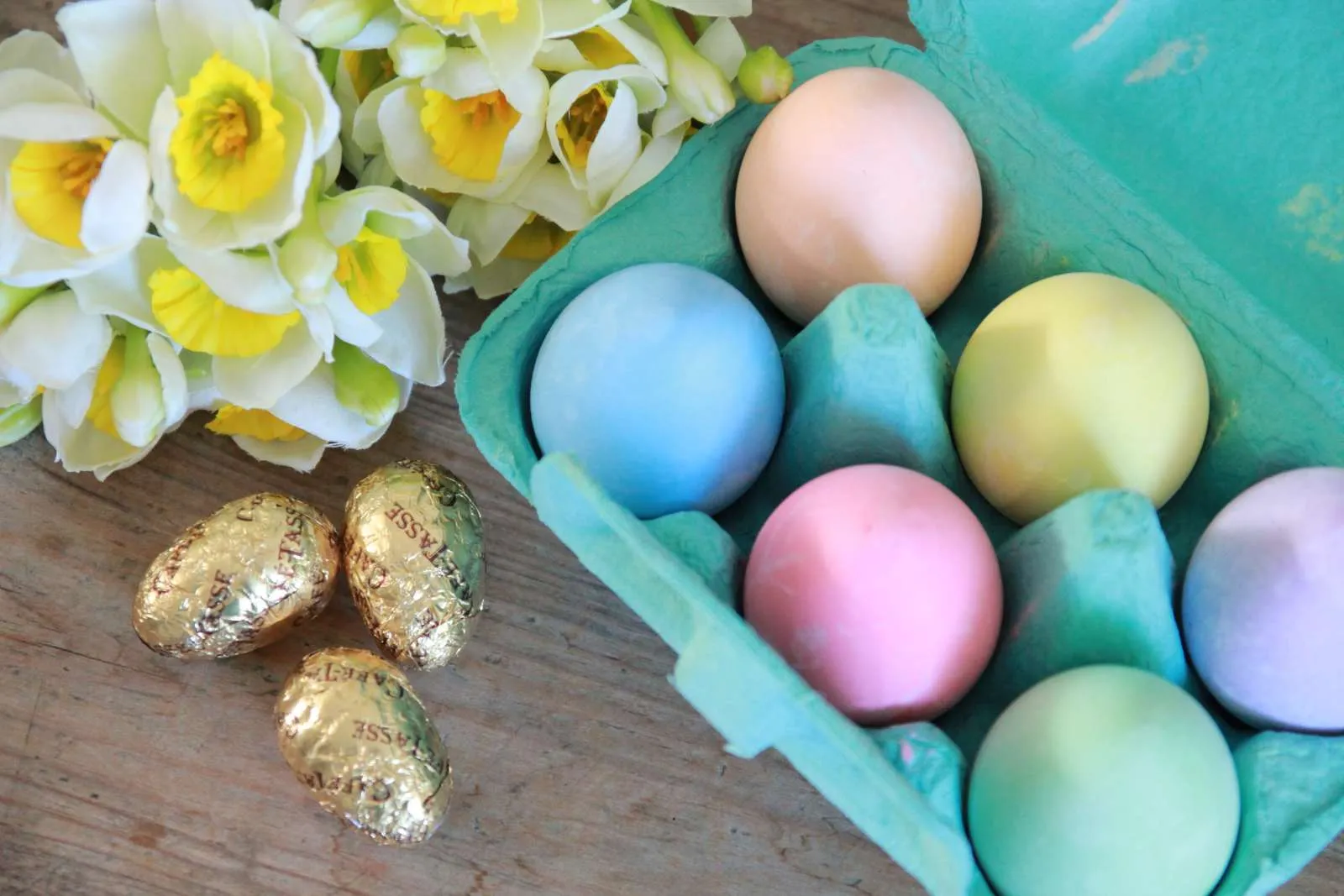 Six Coloured Chalk Eggs