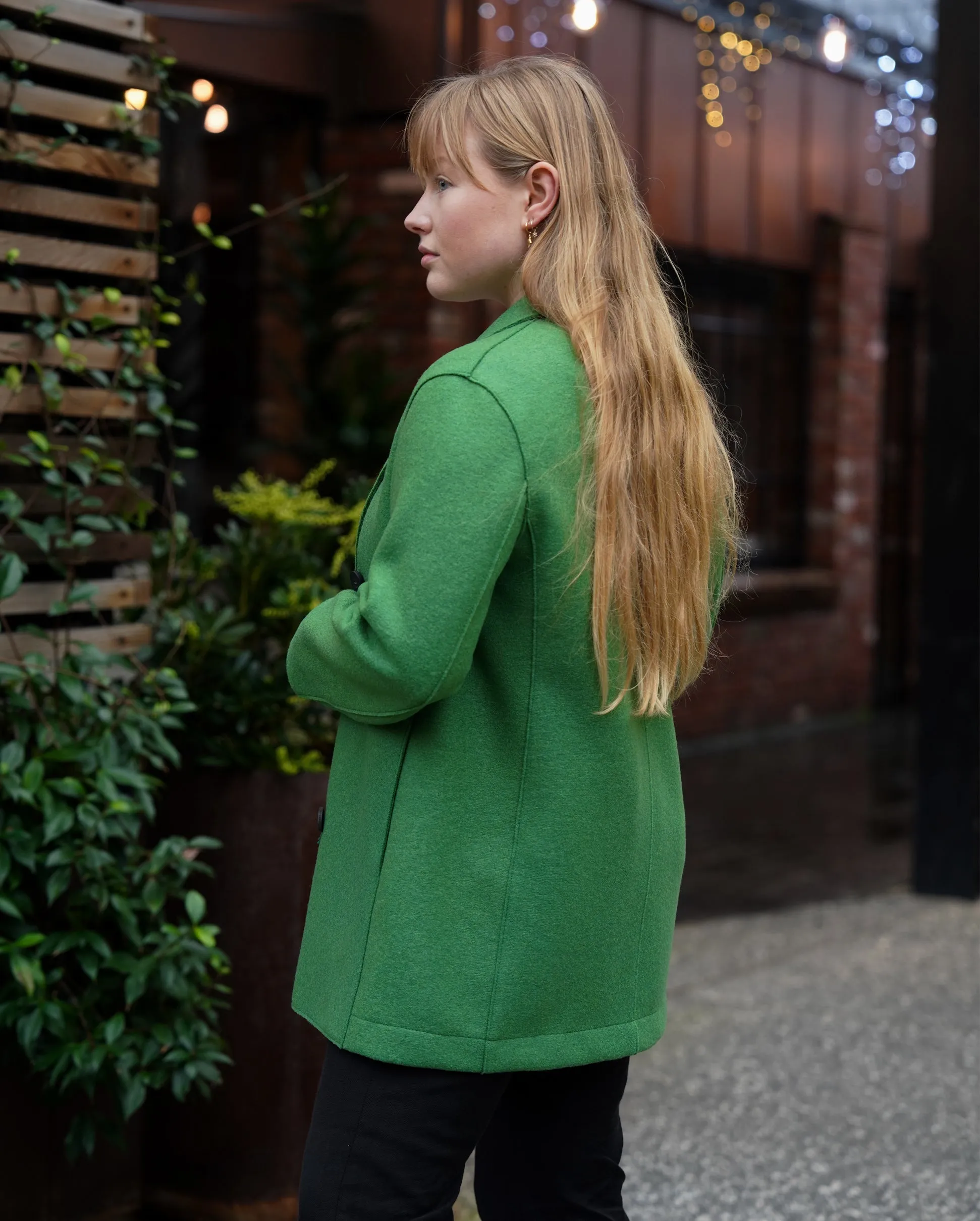 SLOUCHY PEACOAT / SHAMROCK