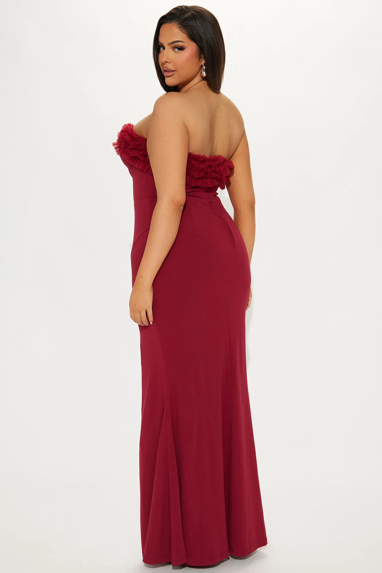 Smothered Crepe Maxi Dress - Wine