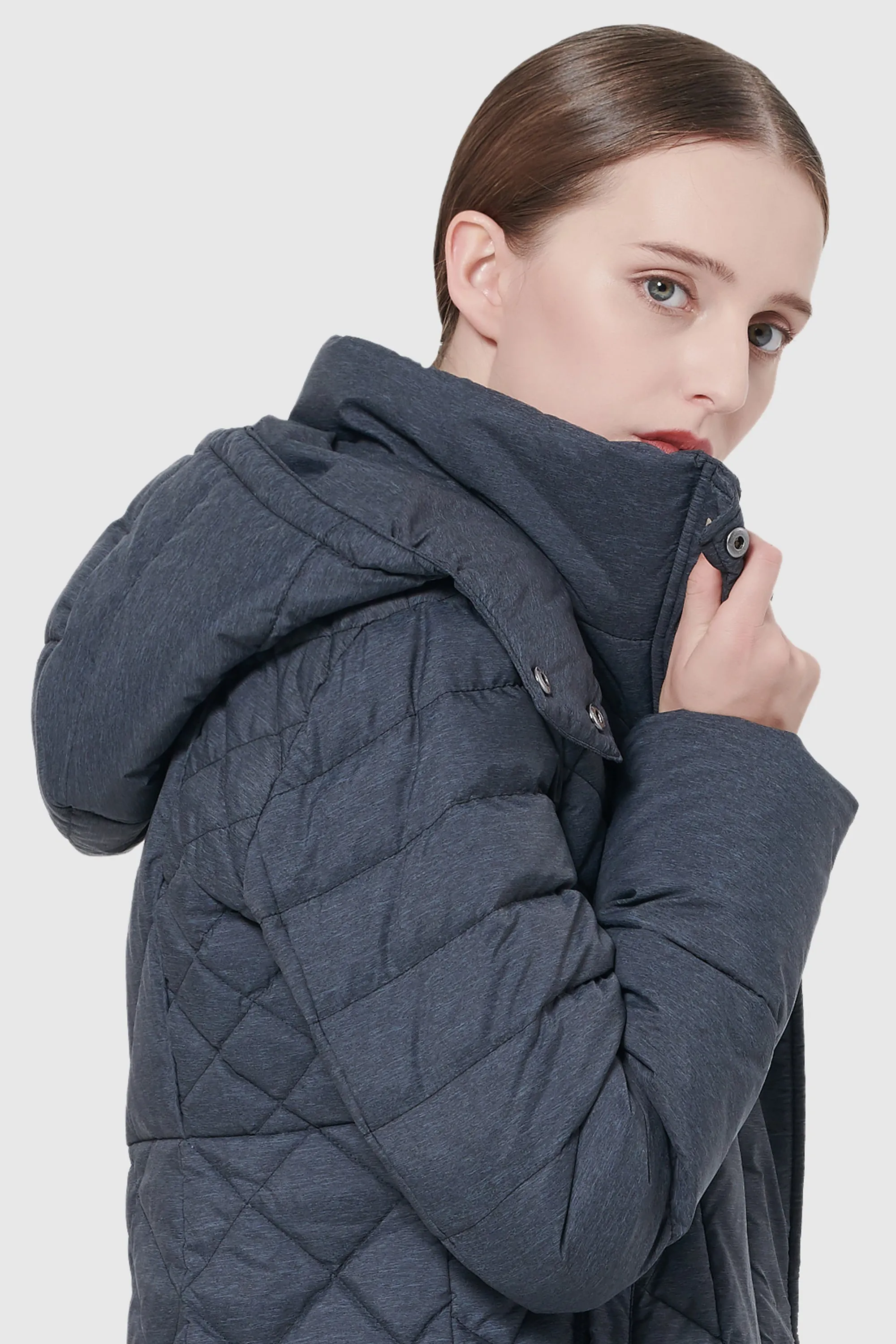 Snap Button Puffer Jacket