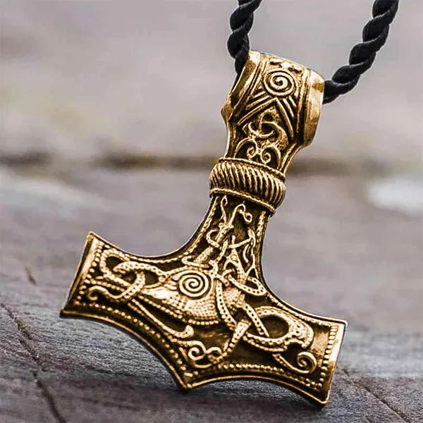 Solid Back Mjolnir - Gold