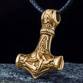 Solid Back Mjolnir - Gold