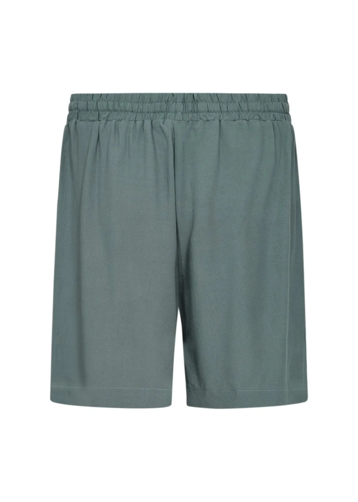 Soya Concept Tie Waist Shorts Shadow Green