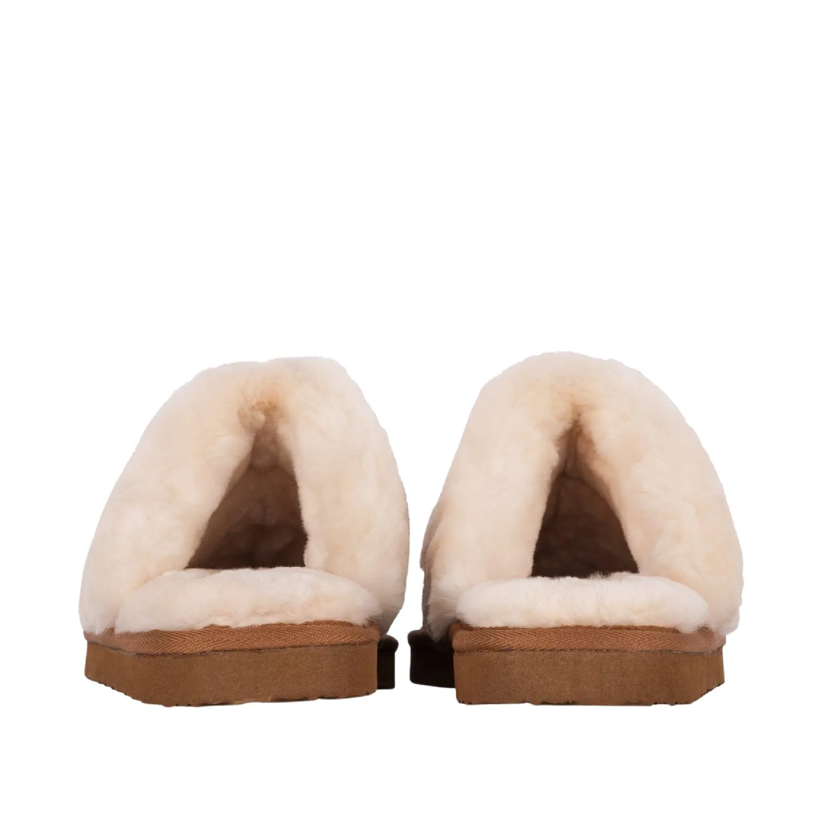 SUZIE TAN SHEEPSKIN SLIPPER MULE