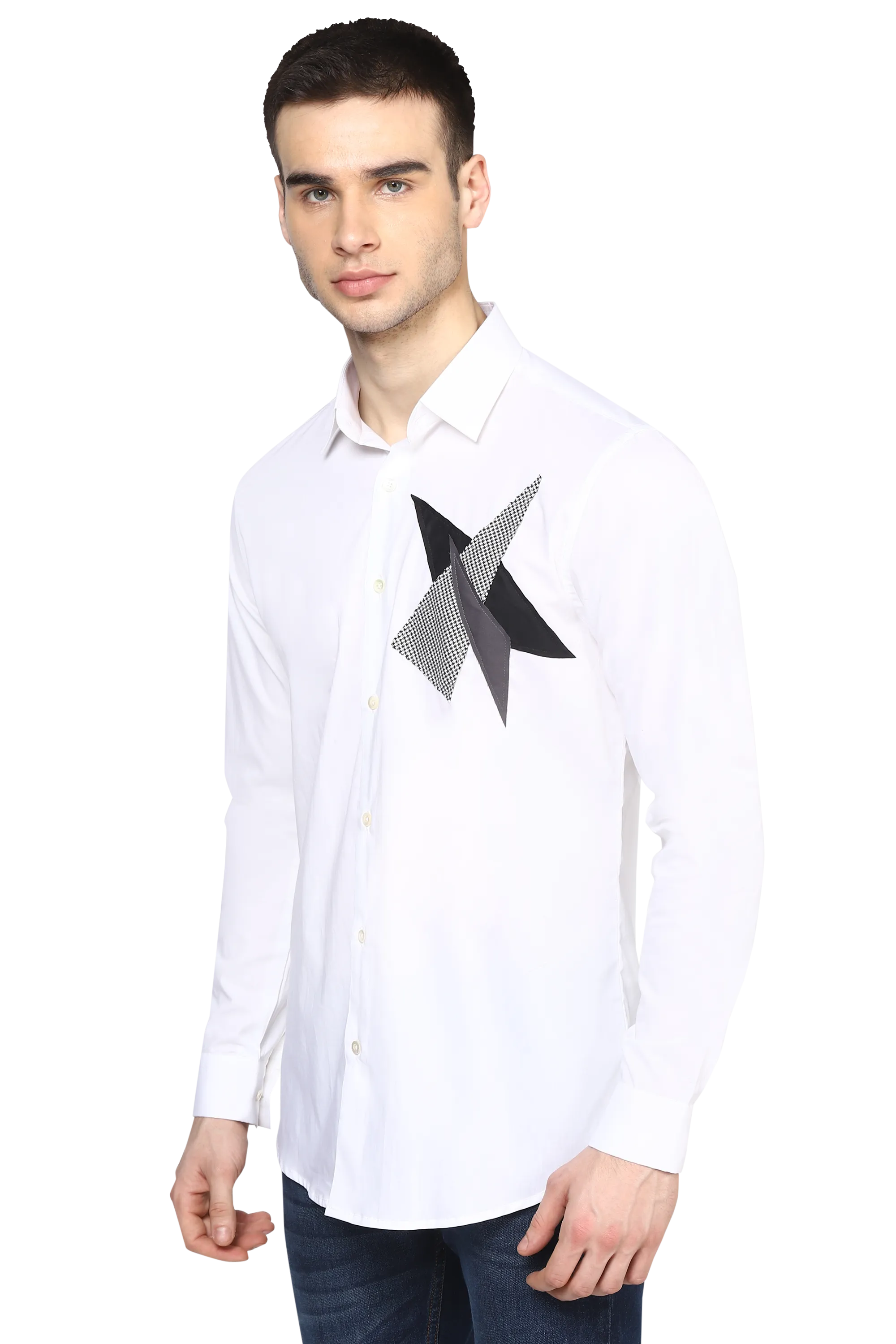 The Fragmented Shirt in White