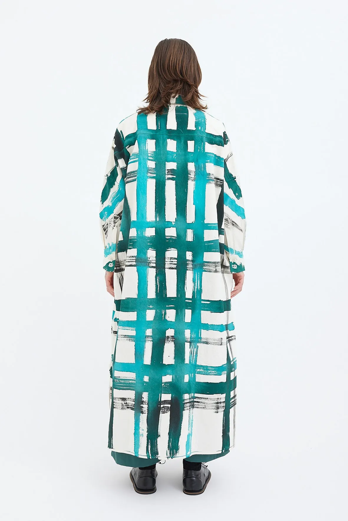 Toogood - THE TRAWLERMAN DRESS - Hand Painted Tartan