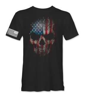 USA Flag Skull T-Shirt