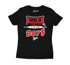 Womens Lipstick 14 Shirt - Bred Over Boys - Black