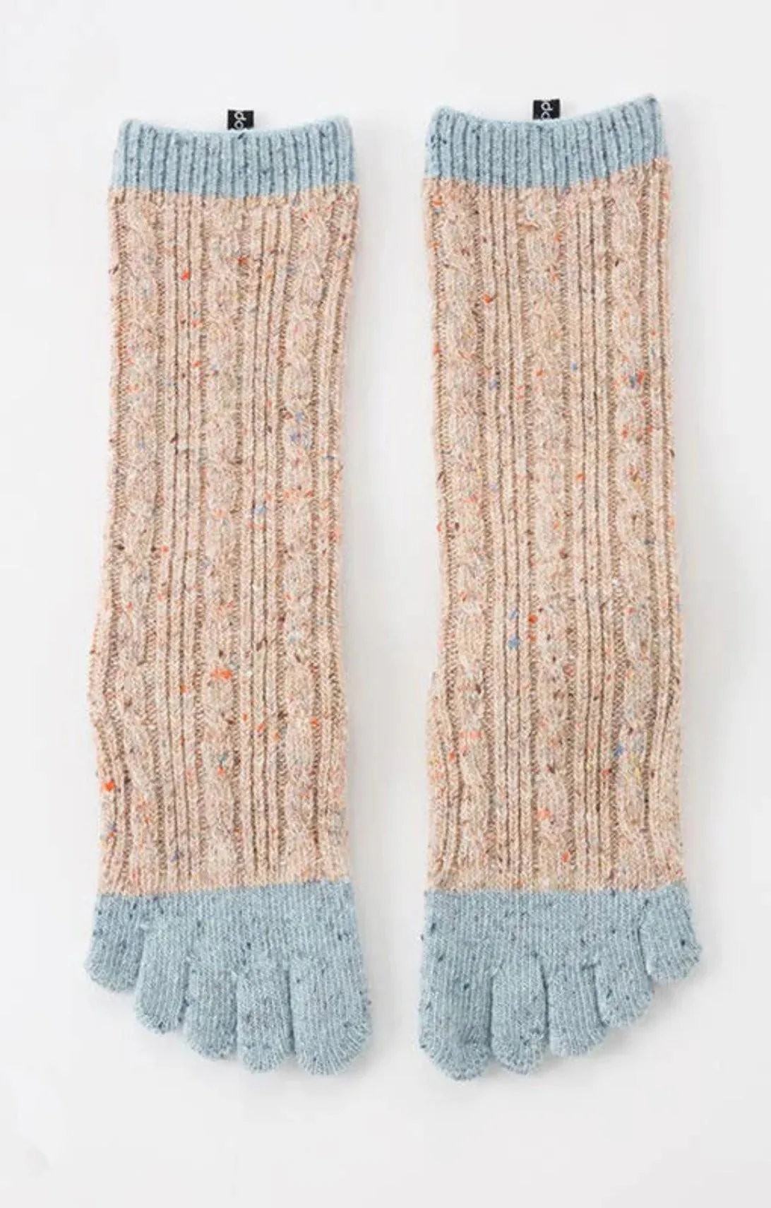 Wool Blend Cable Confetti Midcalf Socks