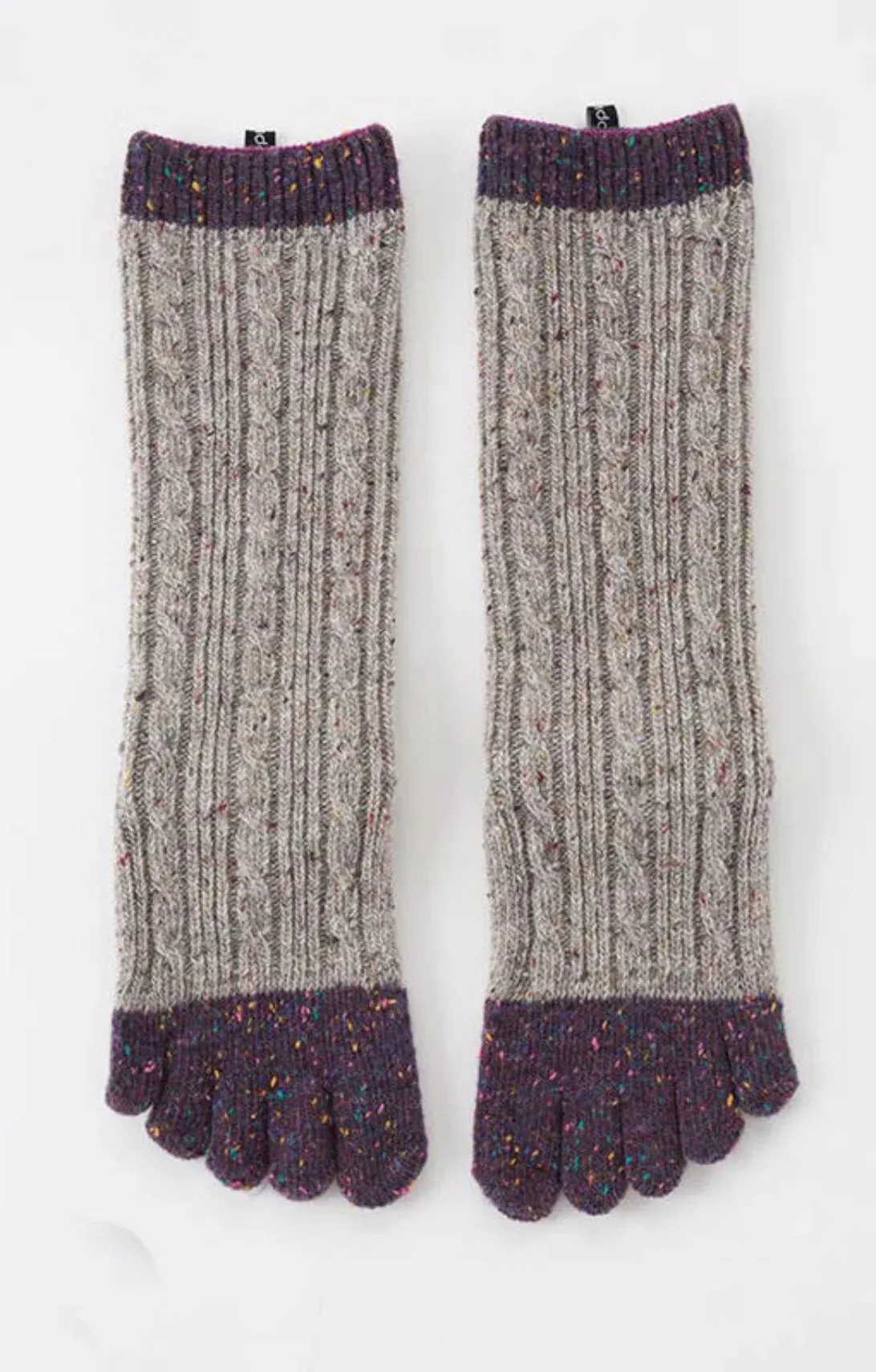 Wool Blend Cable Confetti Midcalf Socks